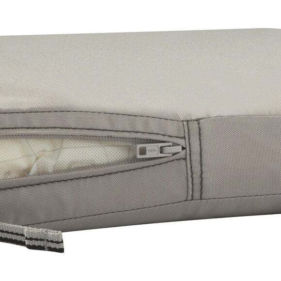 NWT Classic Accessories Ravenna Patio Bench/Settee Cushion Slip Cover,Mushroom - Picture 3 of 12